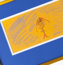 Custom framing for kid’s art No more room on the fridge? Frame your young Picasso's masterpiece! :-) Custom framing helps you preserve and show off your kid's artwork!