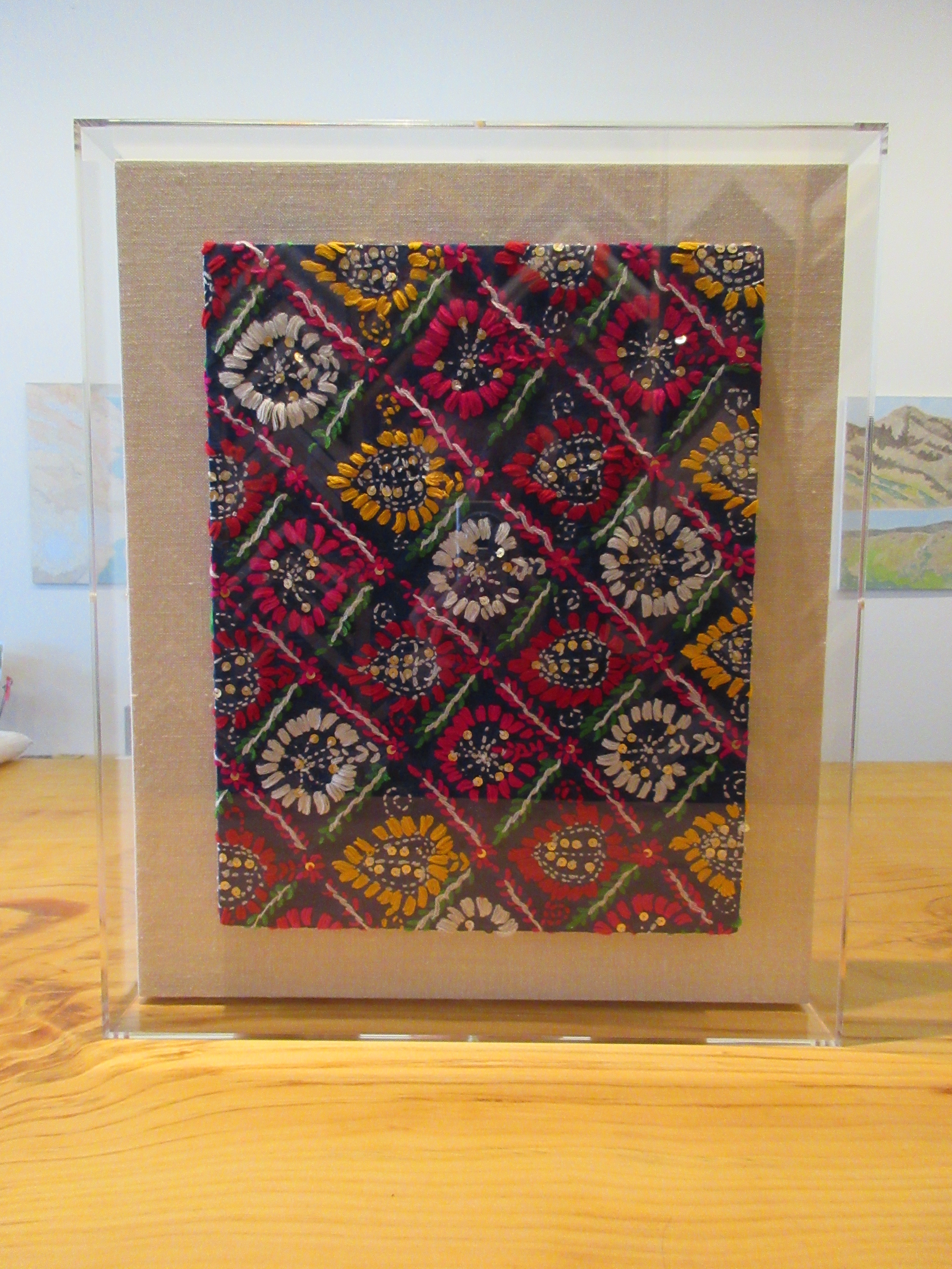 acrylic box framing embroidery panorama framing inc picture frame box